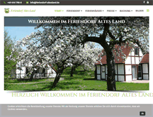 Tablet Screenshot of feriendorf-altesland.de